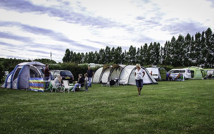 Tents on the camping field