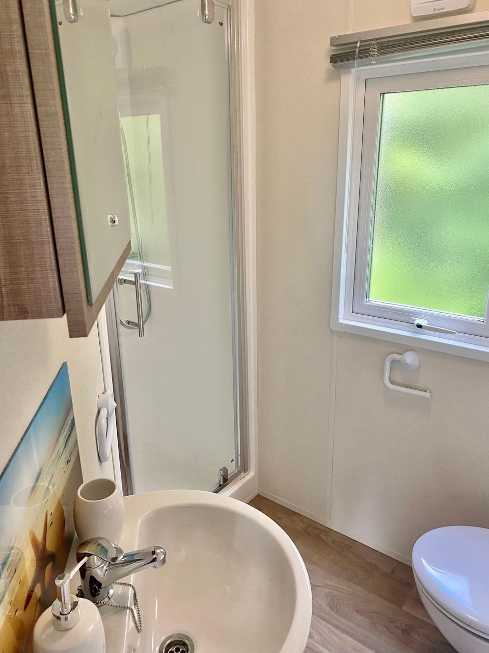 Shower room with sink