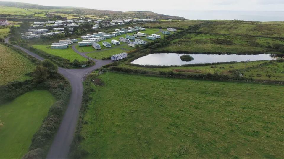 Loch and park entrance road
