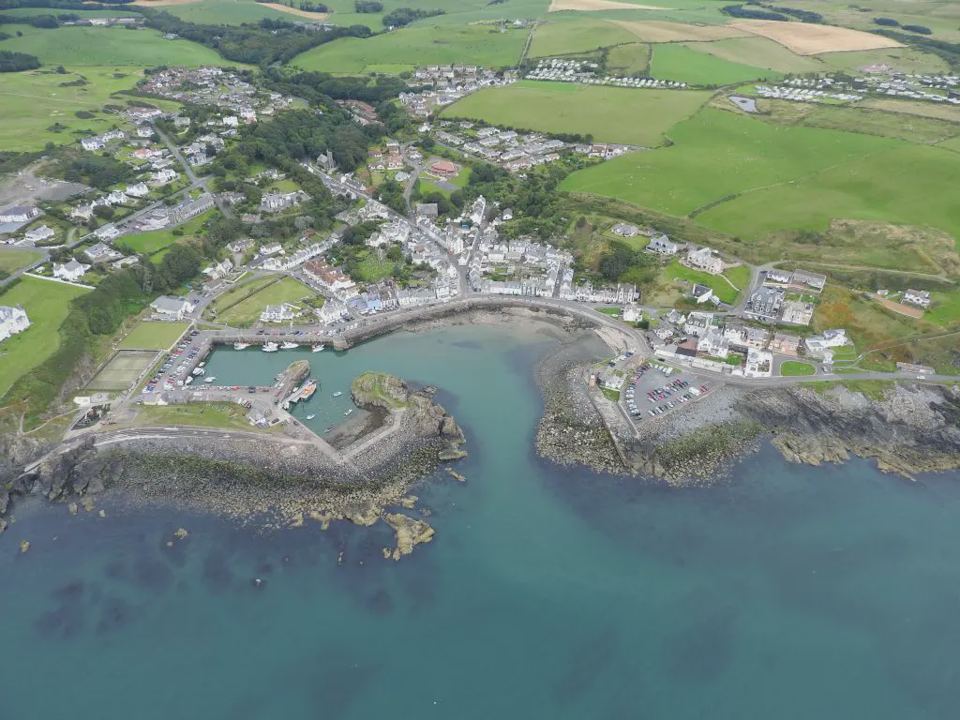 Portpatrick harbour from above