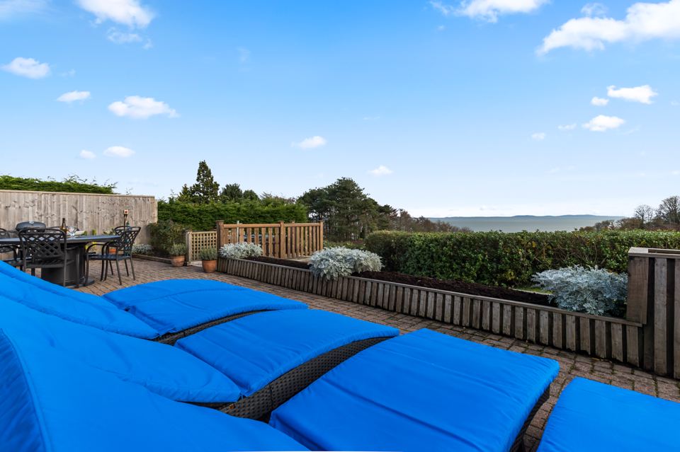 Sun loungers on the terrace