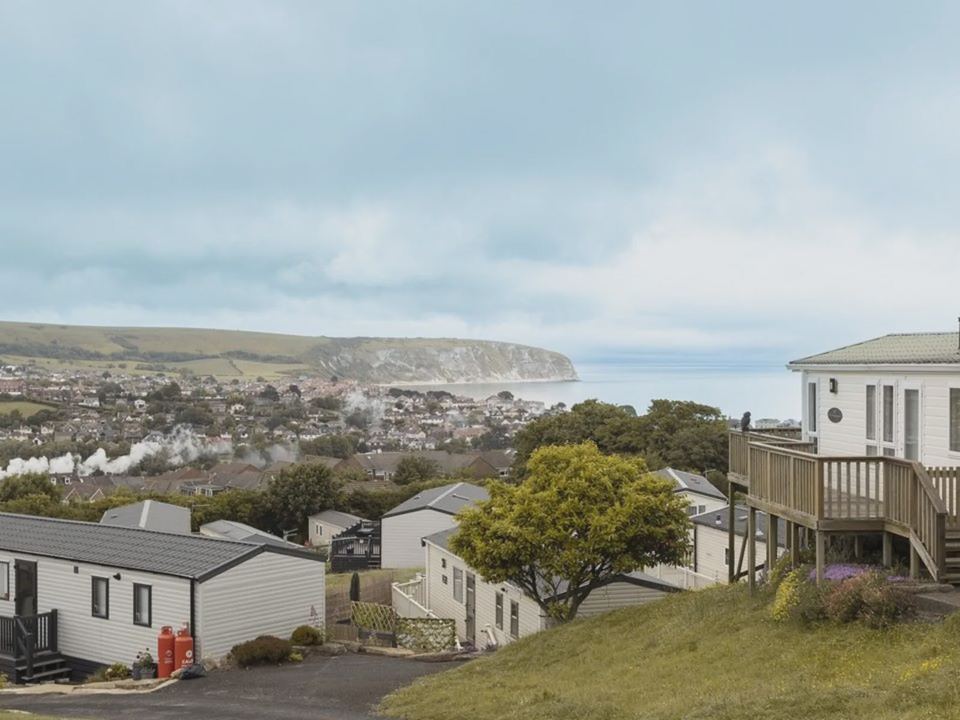 Caravans on the hillside