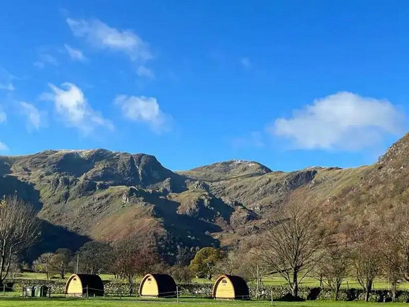 Fells under a blue sky