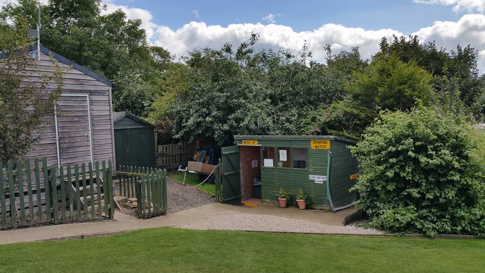 Reception hut