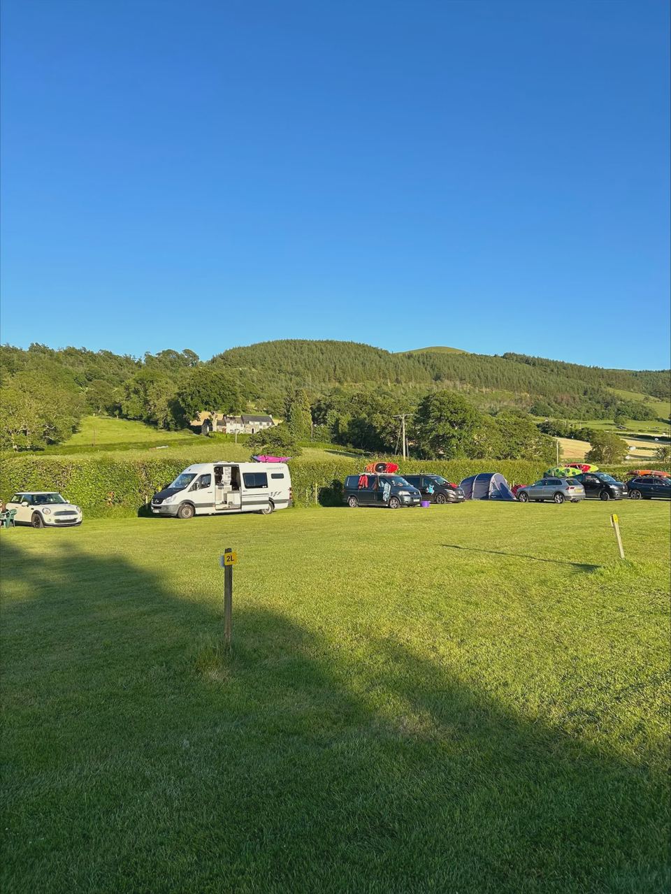 Motorhomes on the main field