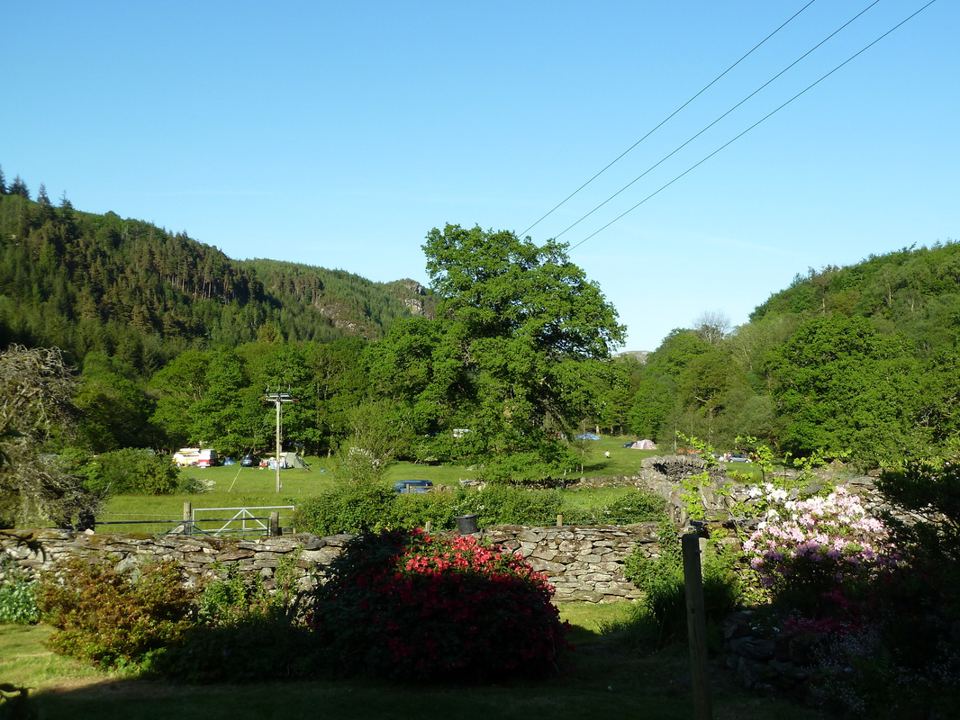 Garden looking down the valley