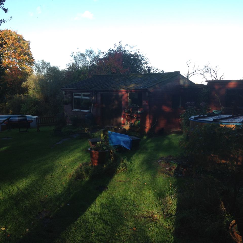 Clubhouse across the lawn