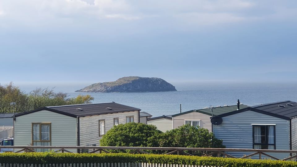 Holiday homes looking to the Forth