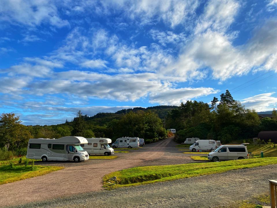 Hardstanding touring pitches