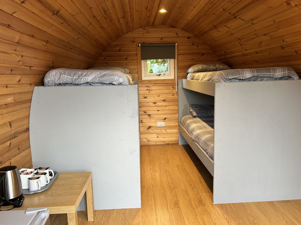 Bunk beds in a family pod