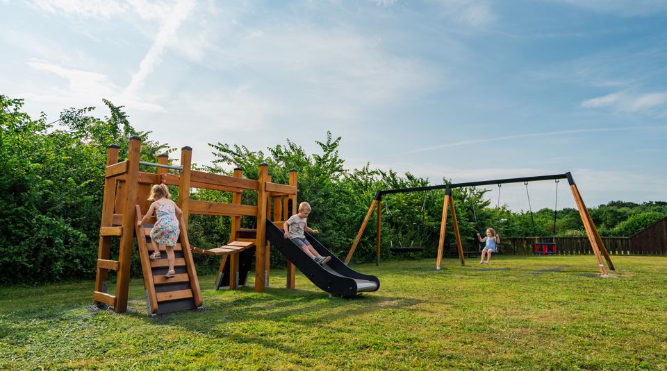 Play area on the grass