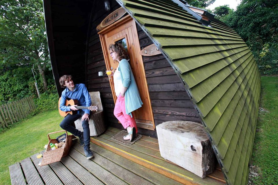 Wigwam cabin and deck