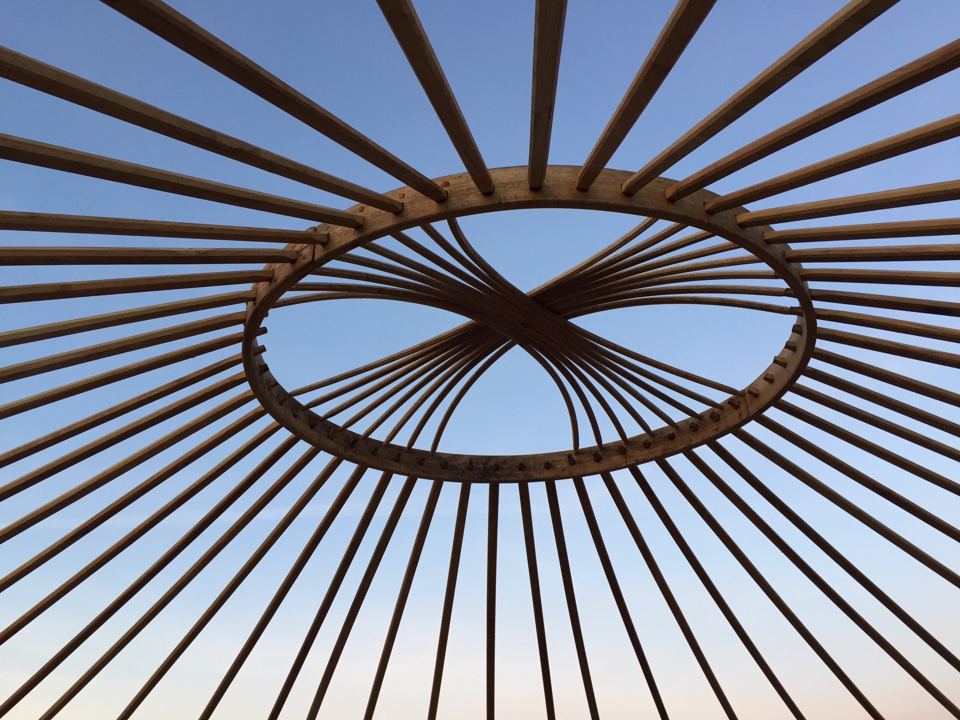 Roof of the yurt