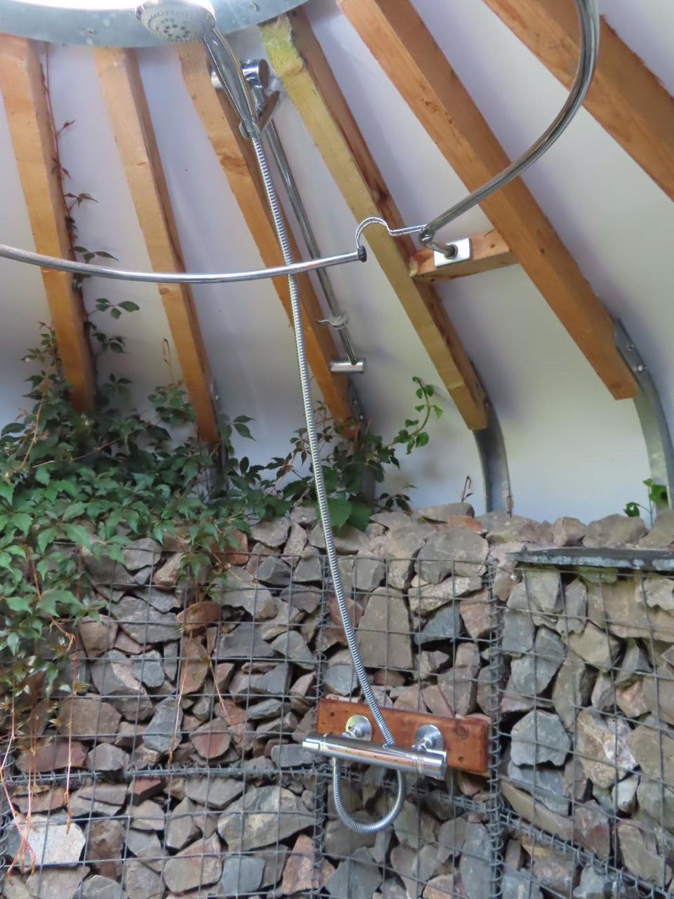 Yurt shower room