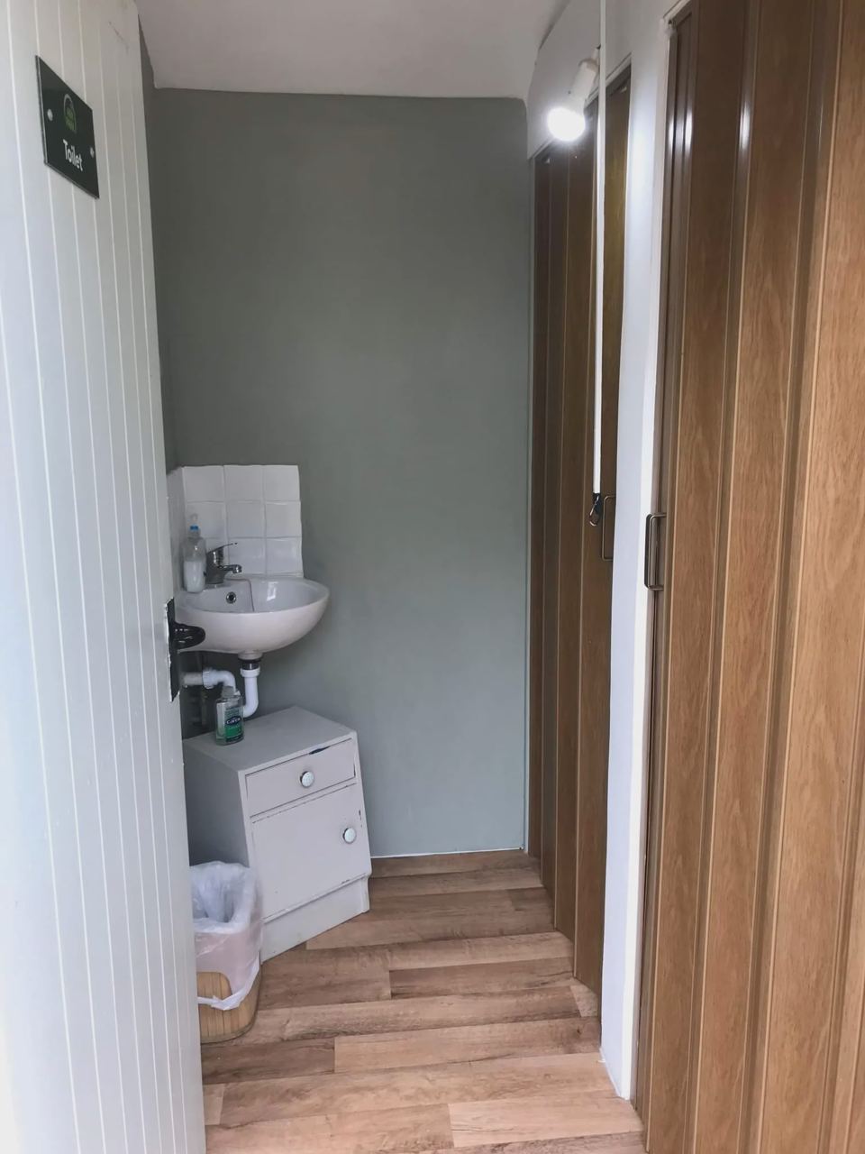 Washroom with basin