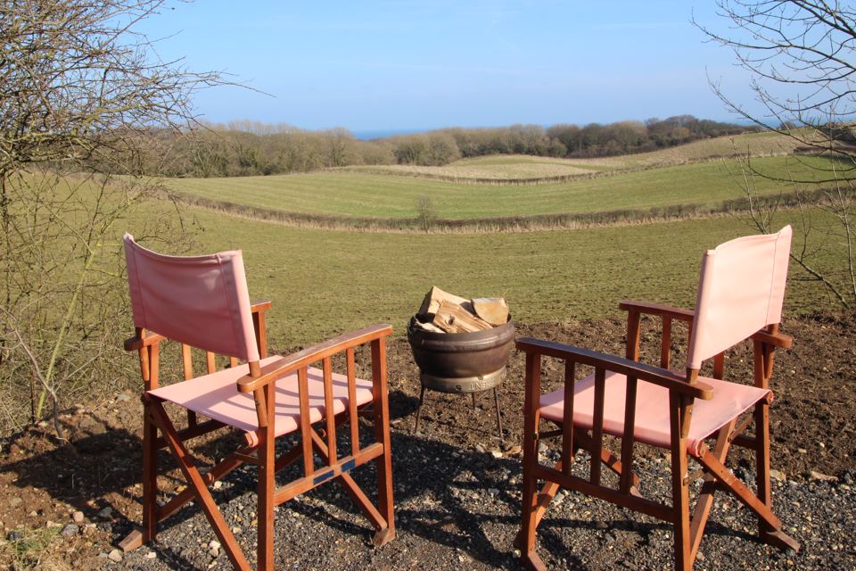 Chairs by the firepit