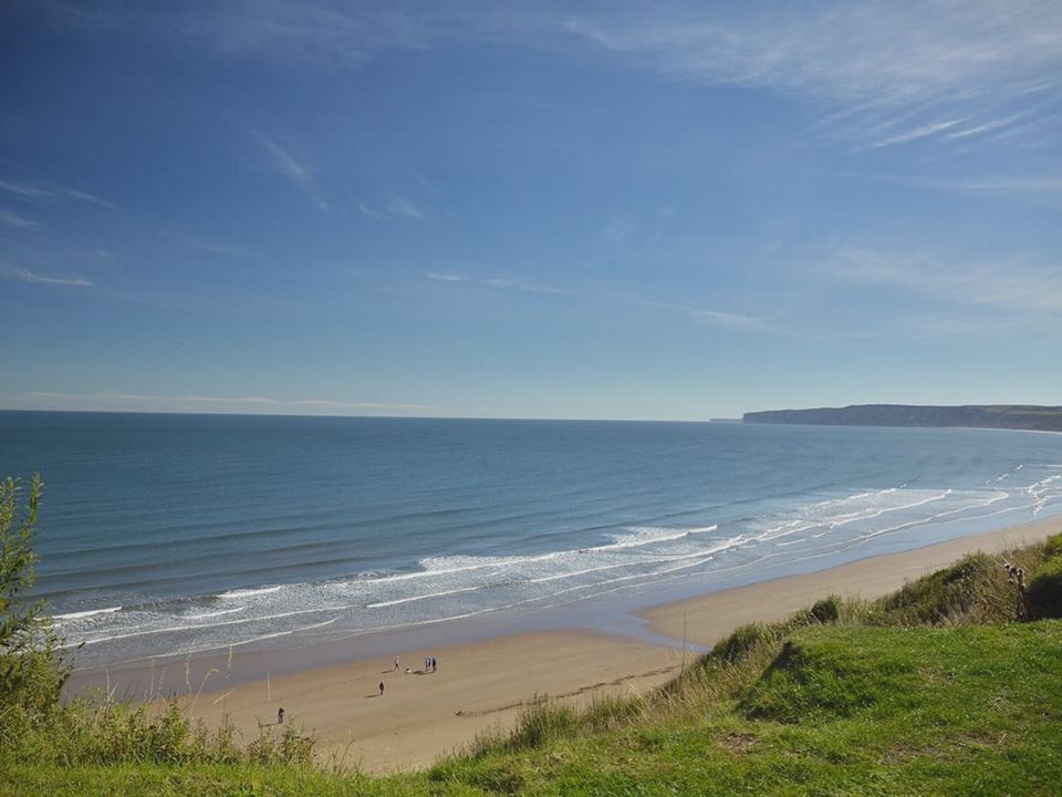 Beach below the village
