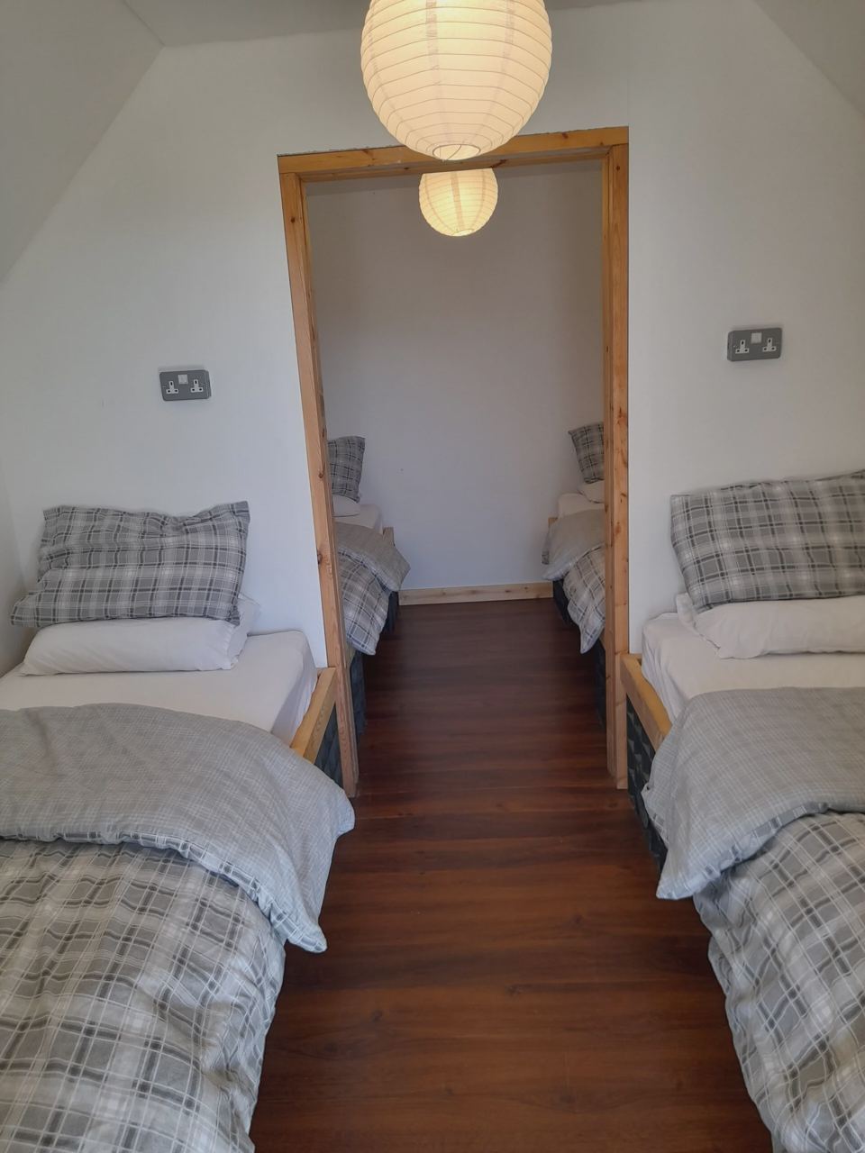 Twin beds in a pod
