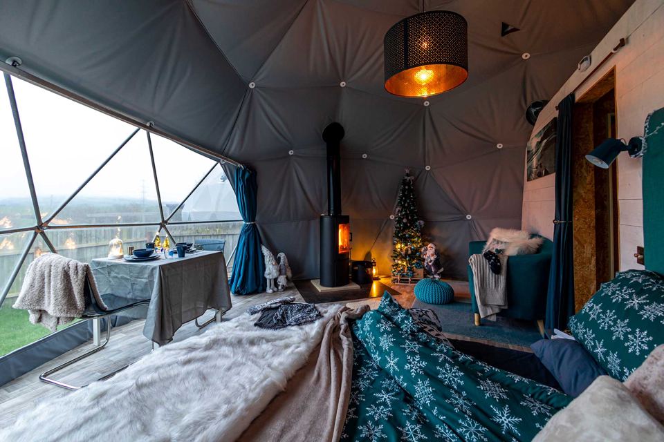 Inside a dome