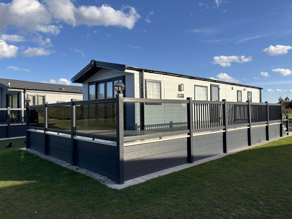 Holiday home with decking