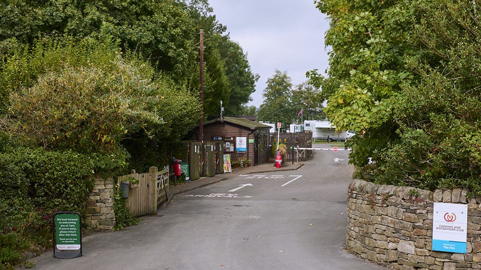 Site entrance and gatehouse