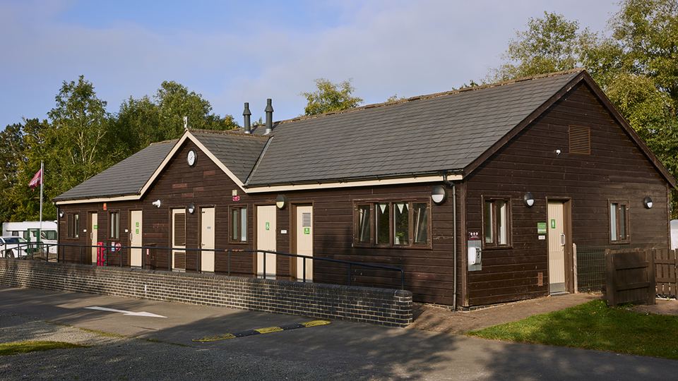 Toilet and shower block