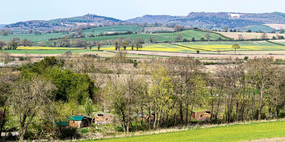 View over the surrounding countryside