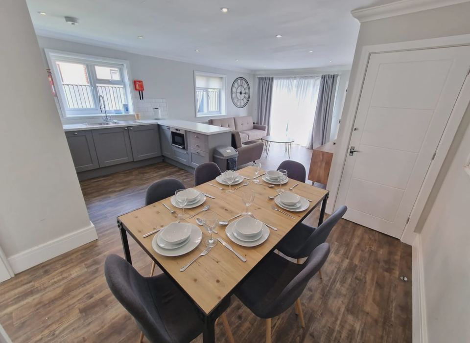Cottage kitchen and dining table