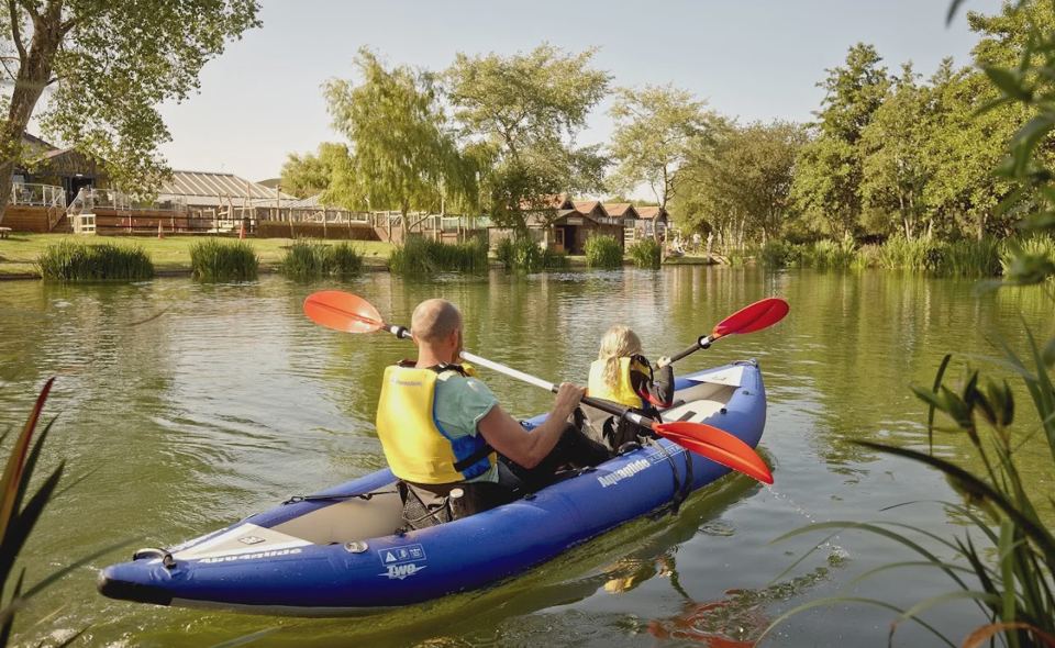 Kayaking on the lake
