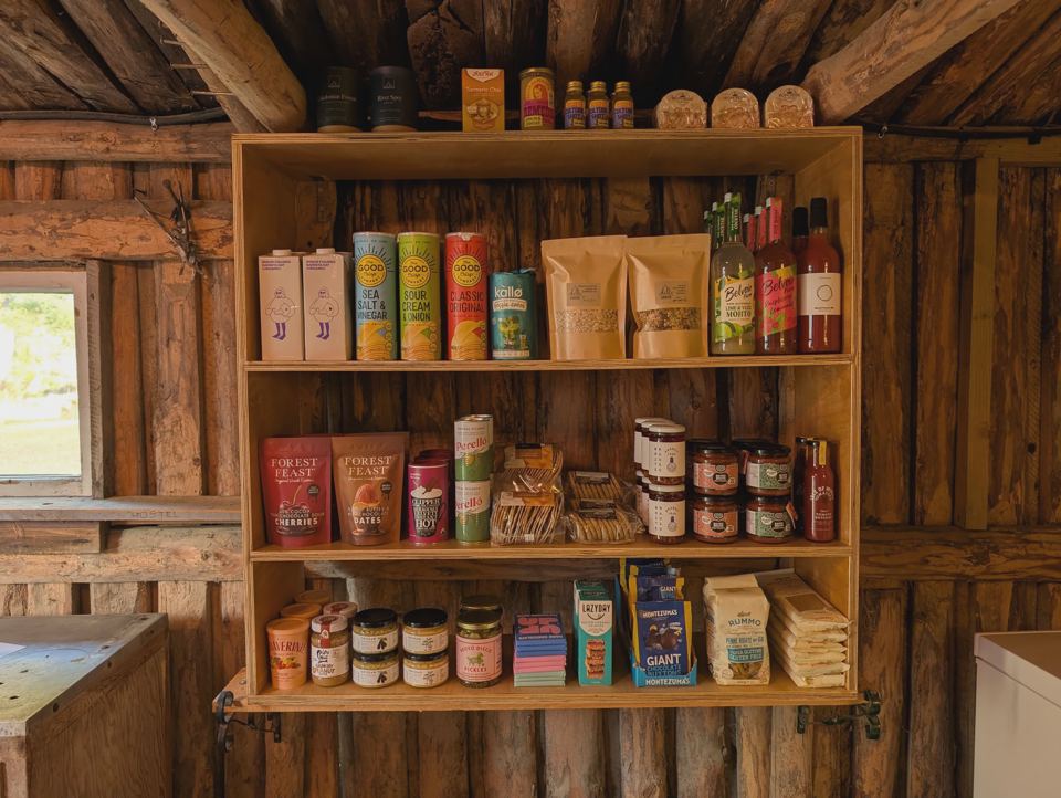 Local food on the shelves