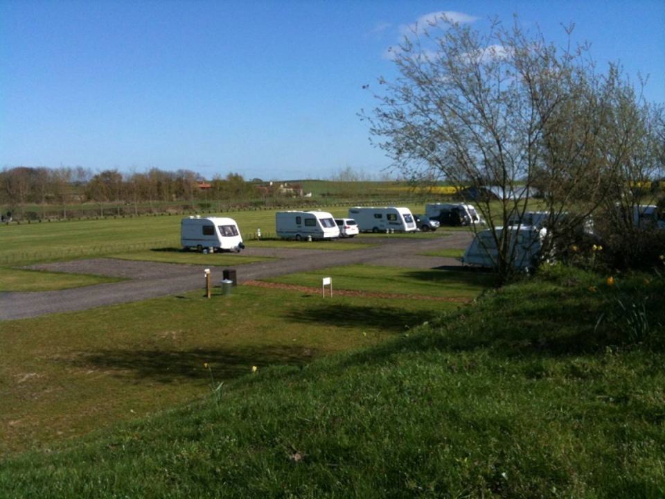 Touring pitches on the grass