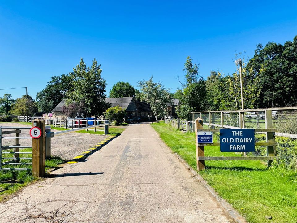 Entrance lane to the farm