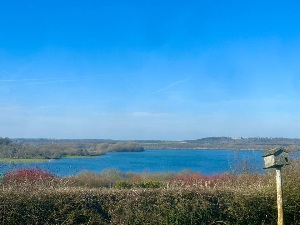 Rutland Water from the site