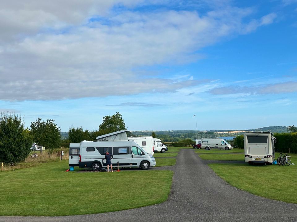 Motorhomes on the hardstanding pitches