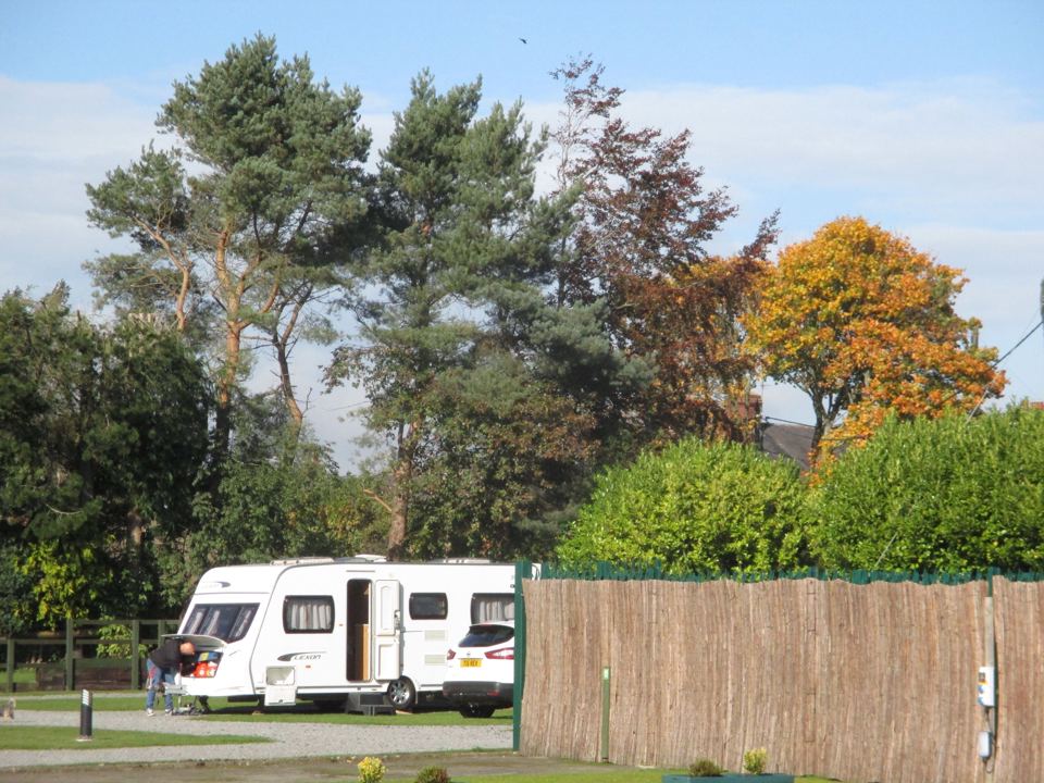 Motorhome on a hardstanding pitch