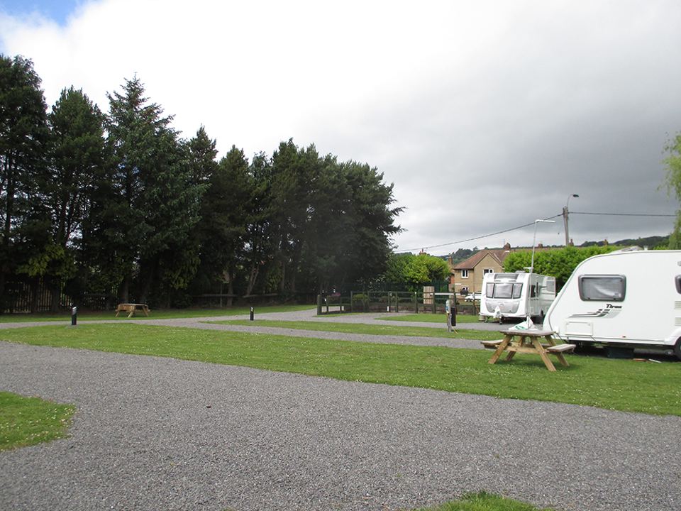 Caravan on a hardstanding pitch