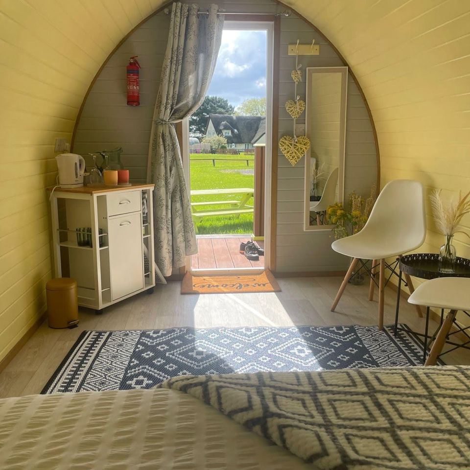 Pod interior looking out