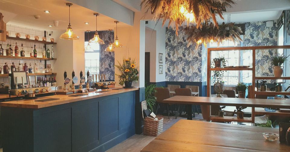 Bar inside the pub