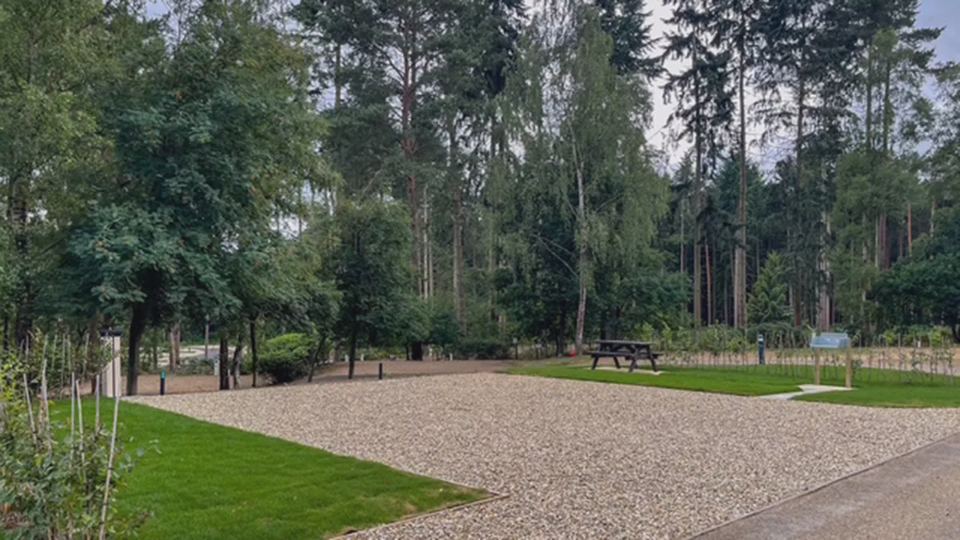 Empty gravel pitch