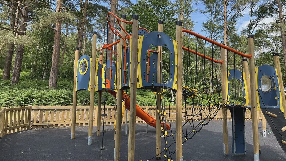 Woodland adventure playground
