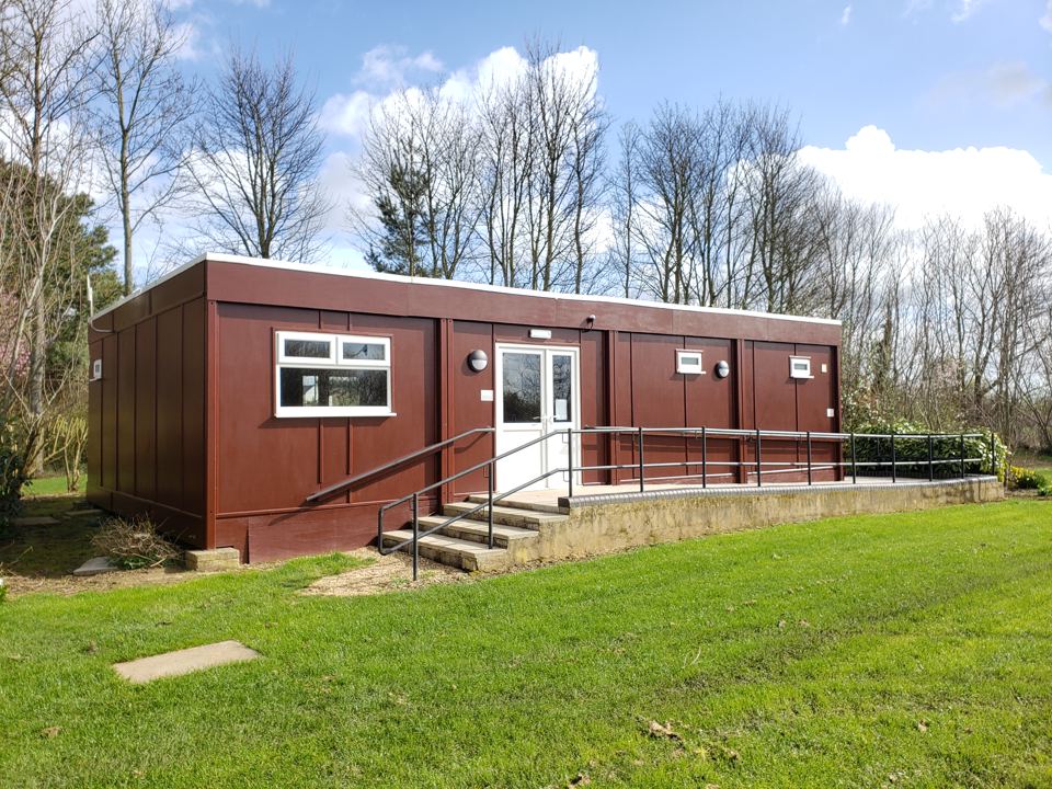 Amenities block from the field