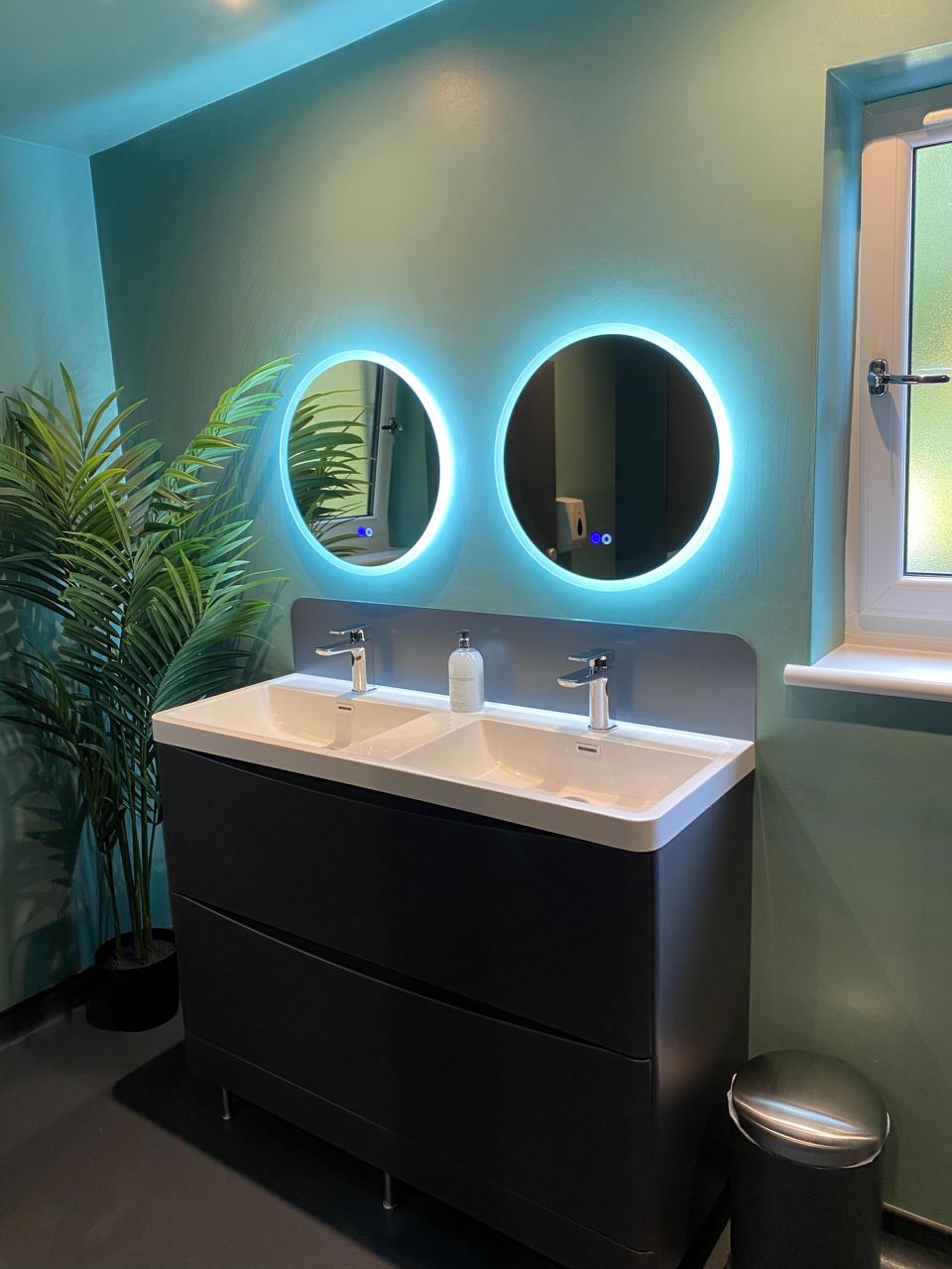 Modern washroom basins
