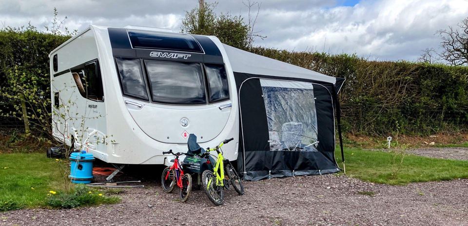 Tourer with awning