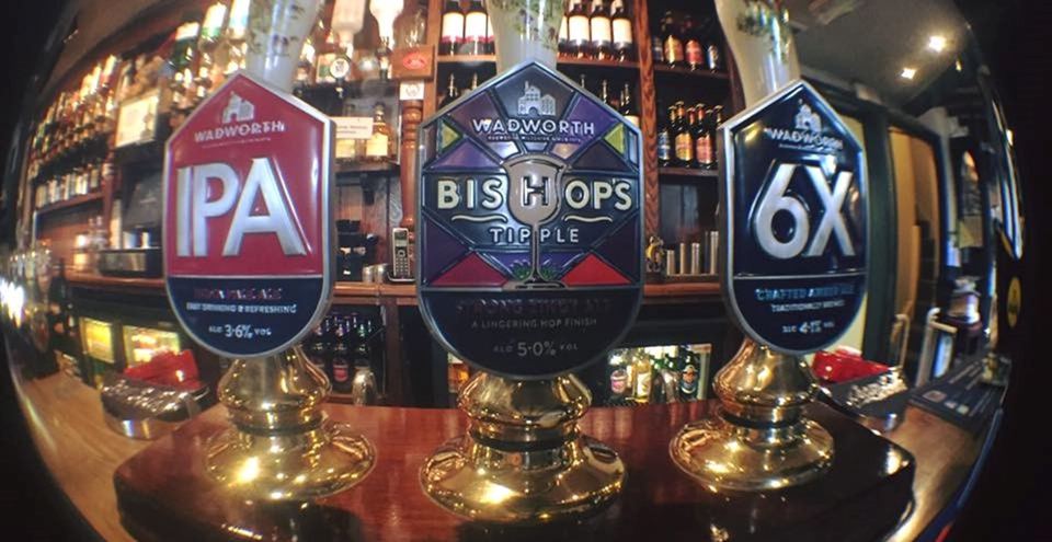 Hand pumps at the bar