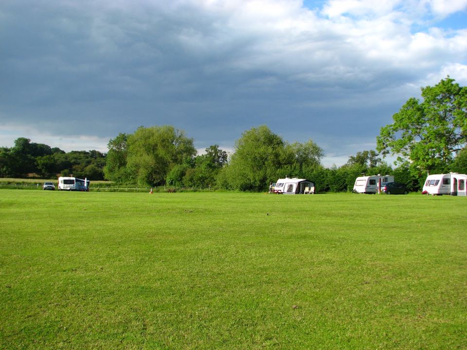 Open grass caravan field