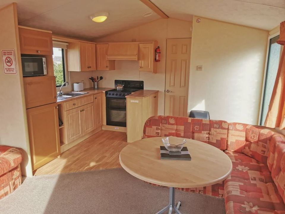Lounge and kitchen