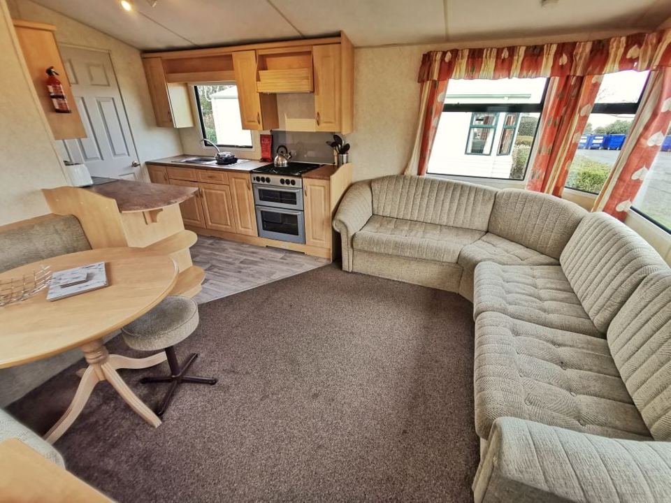 Open-plan lounge and kitchen
