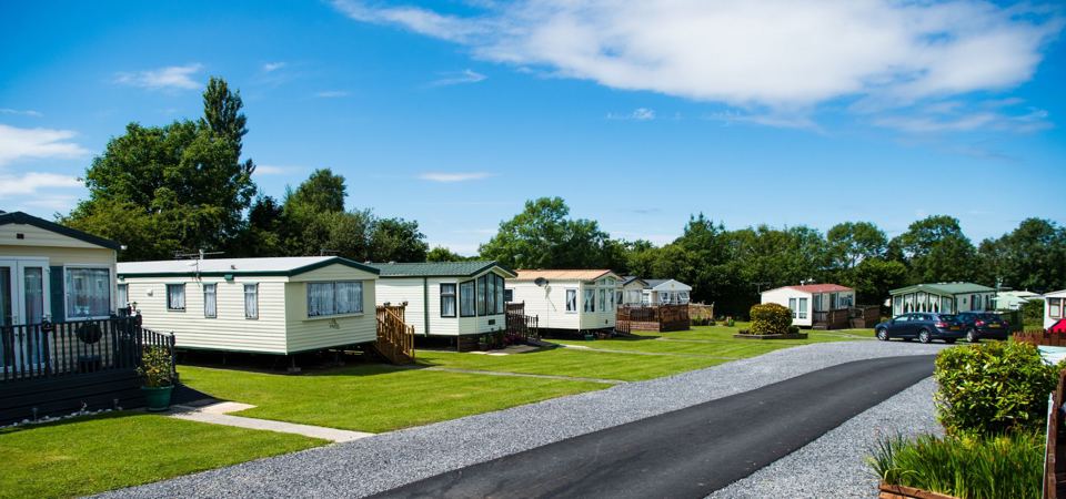Caravans along the park road