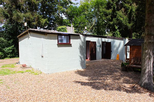 Toilet and shower block