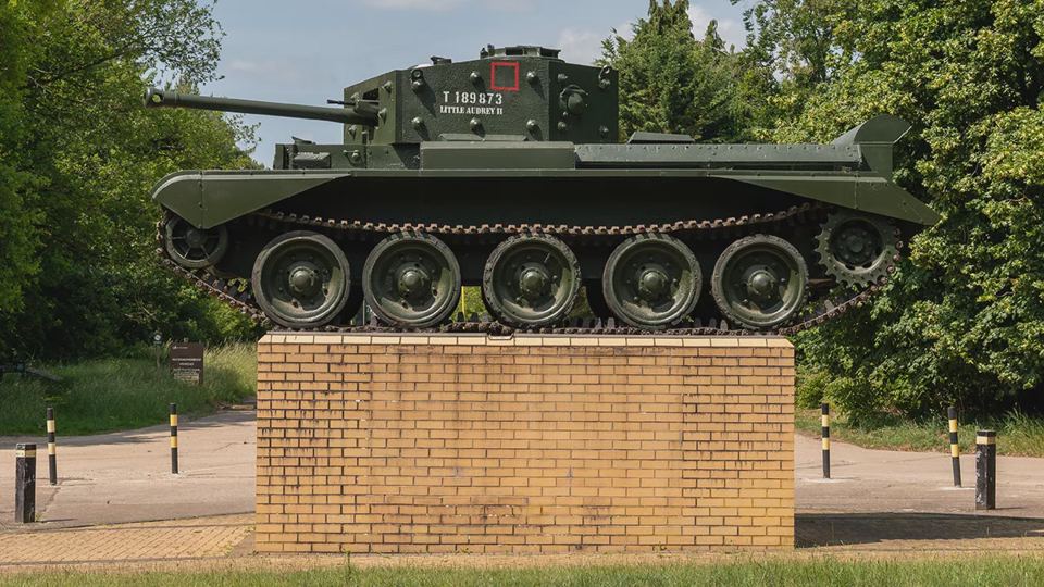 Tank memorial near the site